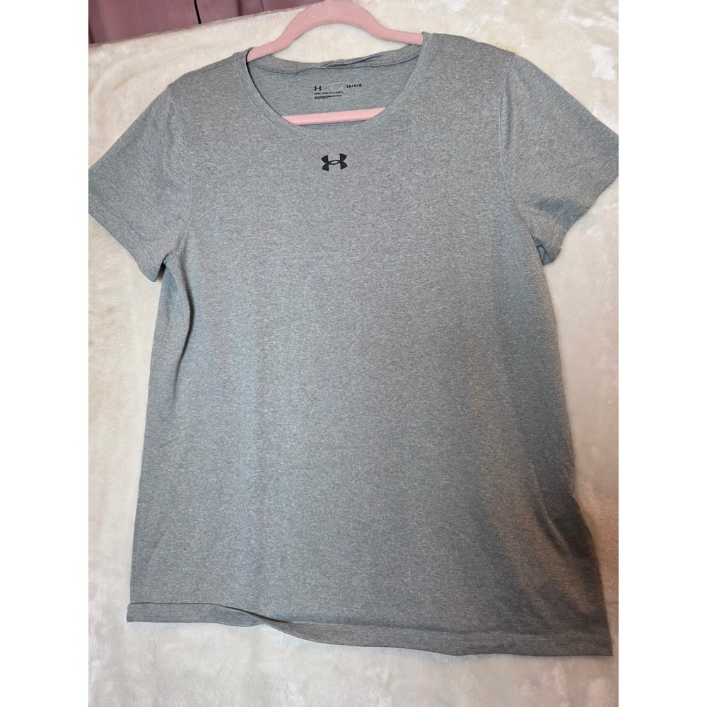 Under Armour Womens HeatGear‎ Loose Fit Training T-Shirt Gray Large